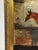 British Antique Oil Painting in the Manner of Sir Alfred Munnings C1912 Equine Portrait the Mint Chestnut Thoroughbred Stallion in Stable For Sale - Image 12 of 18