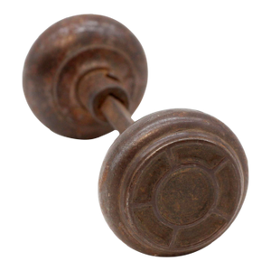 Antique Lockwood Pair of Steel Gothic Passage Door Knobs