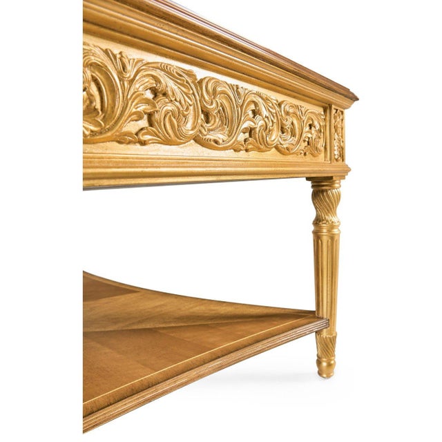 Louis XVI Giltwood Square Coffee Table For Sale - Image 9 of 9