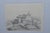 French 19th Century French School Pencil Drawing of a Rustic Village Landscape For Sale - Image 3 of 5