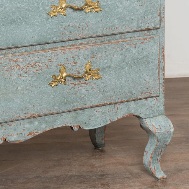 Early 19th Century Swedish Blue Painted Pine Display Cabinet For Sale - Image 16 of 18
