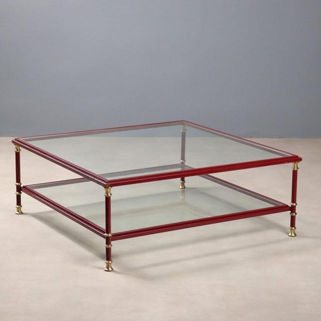 Vintage Center Table in Glass, 1980s For Sale - Image 8 of 8