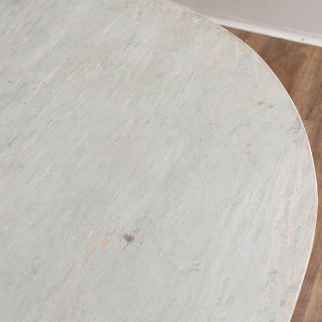 Early 19th Century Swedish Painted Pine Drop-Leaf Table Gate Leg Console For Sale - Image 10 of 18