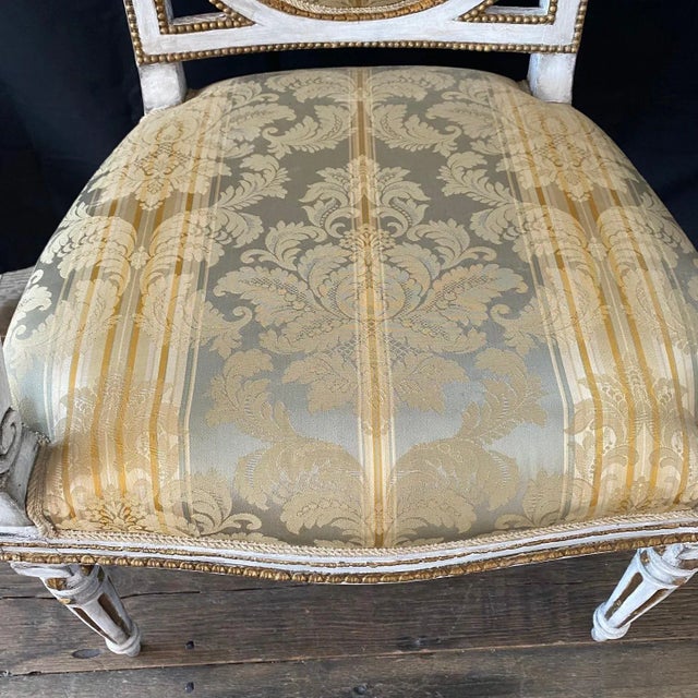 18th Century Louis XVI Salon Set With Sofa and Armchairs -Set of 3 For Sale In Portland, ME - Image 6 of 12