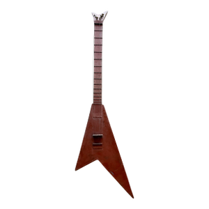 1970s Custom Oversized Metal Flying v Guitar Abstract Steel Sculpture Art