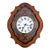 Late 19th Century French Napoleon III Wall Clock, Enamel Face and Wood Marquetry For Sale