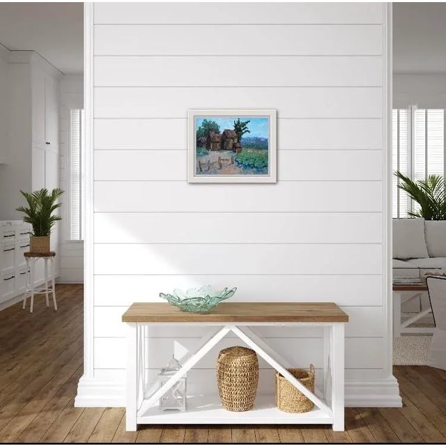 Rustic Shacks, Modern Plein Air Oil Painting For Sale - Image 4 of 8