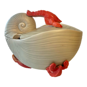 Vintage Ceramic Clam & Lobster Tureen