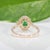 Green 1.9Ct Tsavorite Ring With Earth-Mined Diamond Accents: Solid 14k Gold, 8x6mm, Size 6.75 For Sale - Image 8 of 9