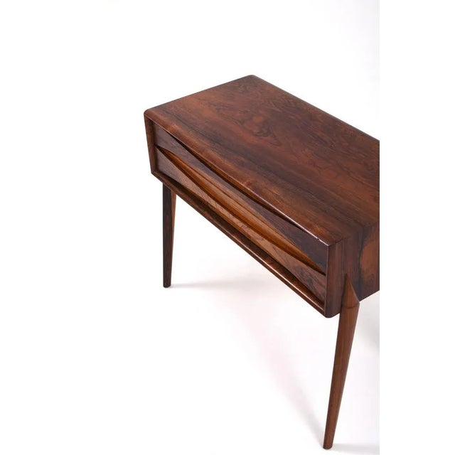 Wood Swedish Rosewood Side Table by Rimbert Sandholdt for Glas & Trä Hovmantorp For Sale - Image 7 of 10