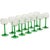 Glass Vintage Alsace Wine Glasses with Green Stems from Luminarc, 1970s, Set of 12 For Sale - Image 7 of 16