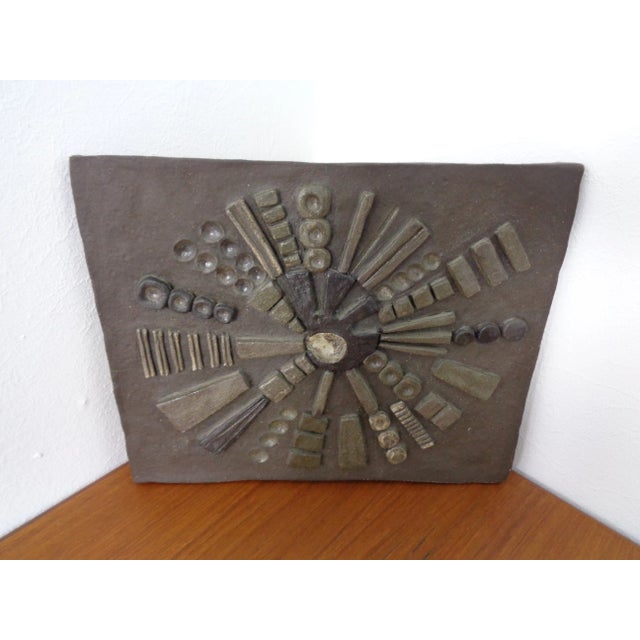 Brutalist Ceramic Wall Panel, 1960s For Sale - Image 4 of 18
