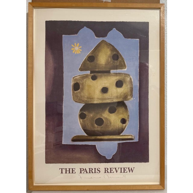 1990s Francesco Clemente, Paris Review Lithograph Francesco Clemente Neo Expressionist Italian Avant Garde For Sale - Image 5 of 5