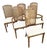 Vintage Boho Chic Faux Bamboo Cane Back Dining Chairs by Chaircraft - Set of 6 For Sale