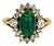 Late 20th Century 18k Emerald Ring, Size 5 For Sale