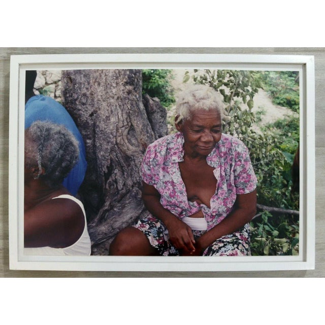 Late 20th Century Haiti Elderly Woman Photograph Chantal James For Sale - Image 4 of 4