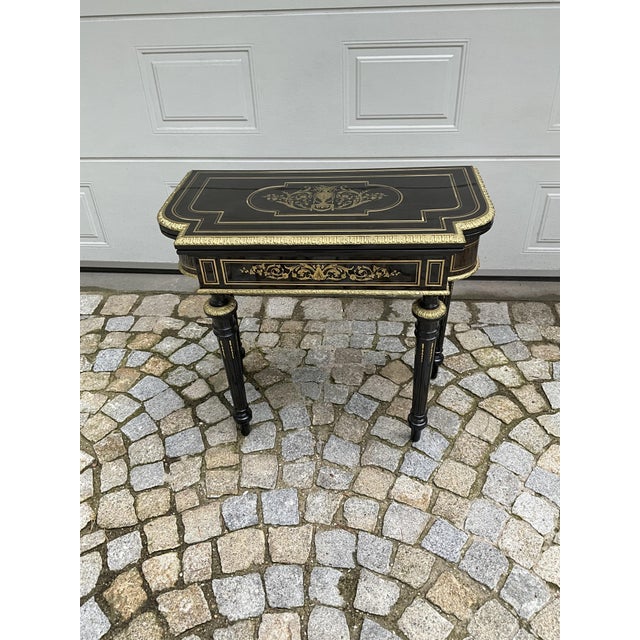 Antique Napoleon III Game Table, 1860 For Sale - Image 17 of 18