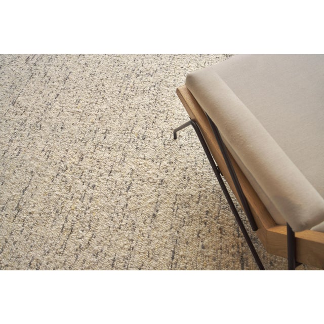 2020s Exquisite Rugs Tocayo Handmade New Zealand Wool Gray Rug-10'X14' For Sale - Image 5 of 7