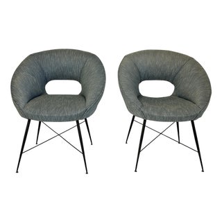 Vintage Chairs by Silvio Cavatorta, 1950s, Set of 2 For Sale