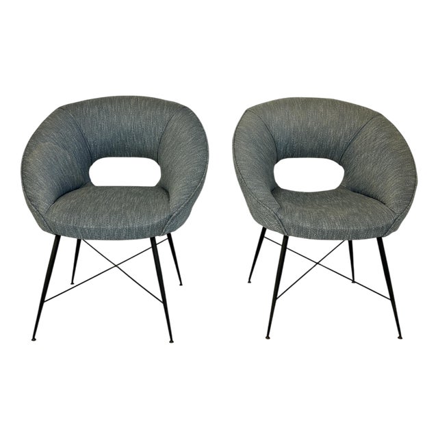 Vintage Chairs by Silvio Cavatorta, 1950s, Set of 2 For Sale