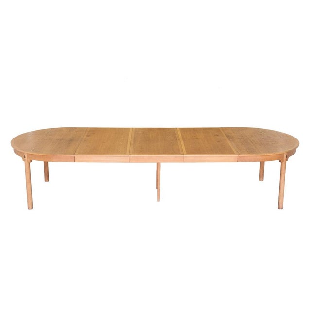 Large Model 142 Dining Table in Oak by Børge Mogensen for Karl Andersson & Söner, 1960s For Sale - Image 6 of 18