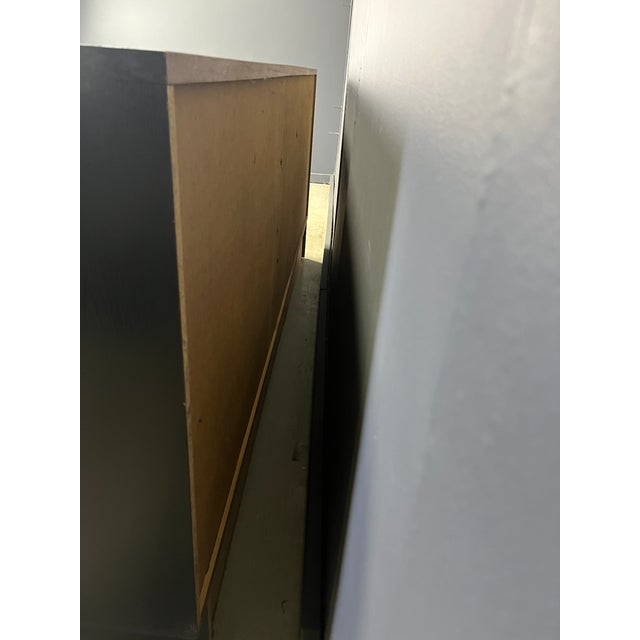 Brutalist Black Credenza, 1970s For Sale - Image 12 of 16