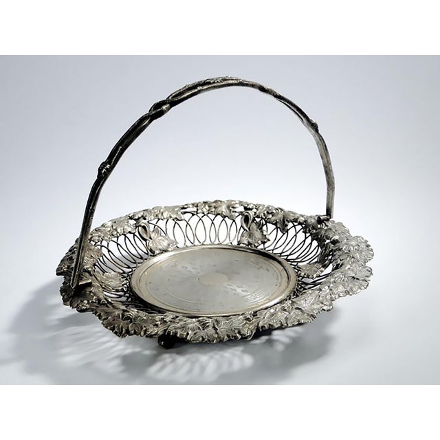 Art Nouveau Fruit Basket from Norblin, Poland, 1900s For Sale - Image 16 of 18
