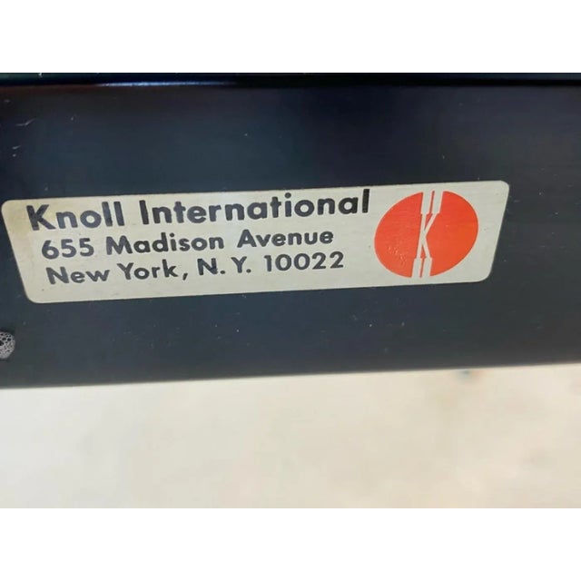 1970s Knoll Black Granite & Chrome Coffee Table For Sale - Image 9 of 10