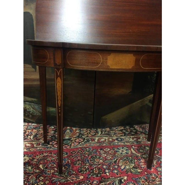 Traditional Vintage Games Table, Federal Style Games Table For Sale - Image 3 of 11