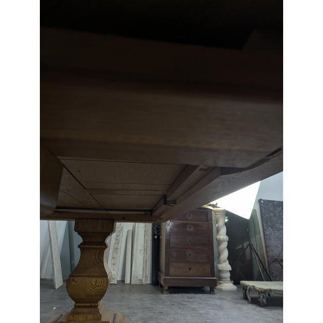 Oak Monastery Dining Table For Sale - Image 6 of 7