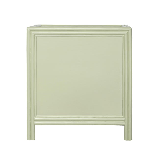 Light Green Bermuda One-Drawer Nightstand - Celery Green For Sale - Image 8 of 9