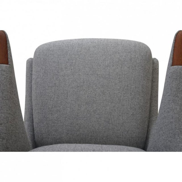 1960s Papa Bear Chair in Grey Hallingdal 130 Fabric by Hans Wegner, 1960s For Sale - Image 5 of 13