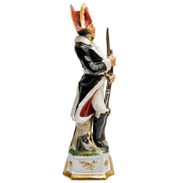 Vintage Italian Porcelain Napoleonic Soldier Figurines by Di Pietro – Set of 3 For Sale - Image 14 of 16