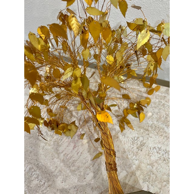 1970’s Vintage Hollywood Regency Style Gold Leaf Dream Tree Chairish