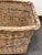 Brown Gander & White French Woven Wicker Basket, Vintage For Sale - Image 8 of 12