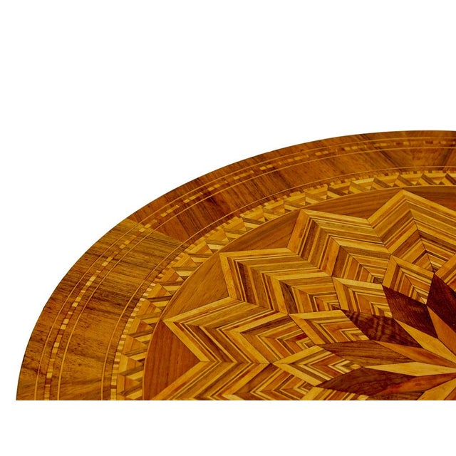 Italian Inlaid Walnut Sorrento Table, 1880s For Sale - Image 4 of 7