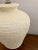Mid-Century Modern Vintage Cream Textured Plaster Lamp For Sale - Image 3 of 3