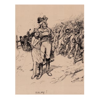 Adolphe Willette, Valmy!, Nude, 1899, Original Lithograph For Sale