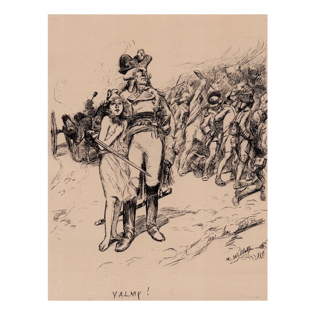 Adolphe Willette, Valmy!, Nude, 1899, Original Lithograph For Sale