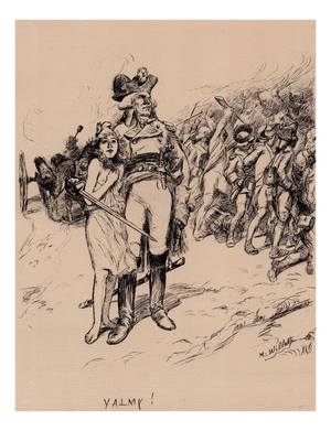 Adolphe Willette, Valmy!, Nude, 1899, Original Lithograph