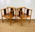 Vintage Pair of Faux Bamboo Asian / Chinoiserie Chic Pagoda Chairs For Sale - Image 15 of 17