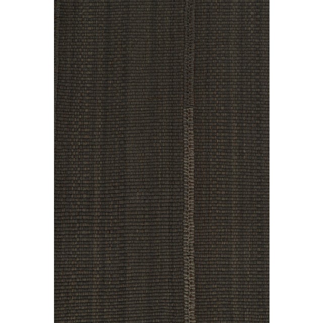 Rug & Kilim’s Contemporary Kilim in Brown, With Beige Accents For Sale In New York - Image 6 of 7