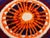 Orange Mid Century Modern Scandinavian Square Small Rya Rug / Carpet For Sale - Image 8 of 8