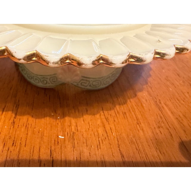 Early 20th Century Northwood Glass Company Custard Glass Table Set - Set of 3 For Sale - Image 4 of 18
