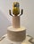 1970s 1970s Mid-Century Modern Ceramic Geometric Carved Lamp Base For Sale - Image 5 of 9