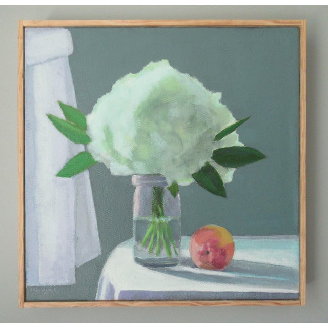 There's a certain beauty about the solitude of simple objects. This painting is 12 x 12 inches, acrylic on primed canvas,...