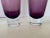 Late 20th Century Sasaki MCM Amethyst/White/Ckear Handblown Artglass Vases Pair For Sale In Orlando - Image 6 of 7