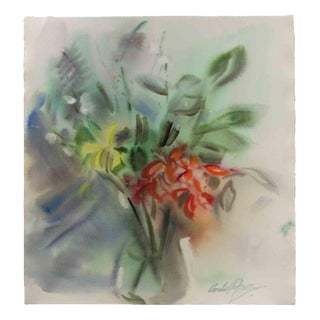 Carlo Ravagnan, Still Life, 1960s, Watercolor For Sale