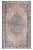 19560s Vintage Hand-Knotted Distressed Oushak Rug - 5′10″ × 9′7″ For Sale