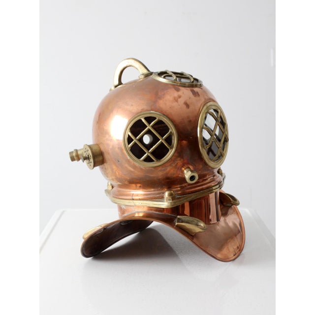 Antique Copper Diving Helmet For Sale - Image 11 of 12